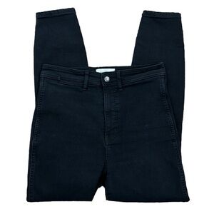 Everlane The Way High Skinny Jean Women's 30R Black Stretch Organic Inseam 27.5"